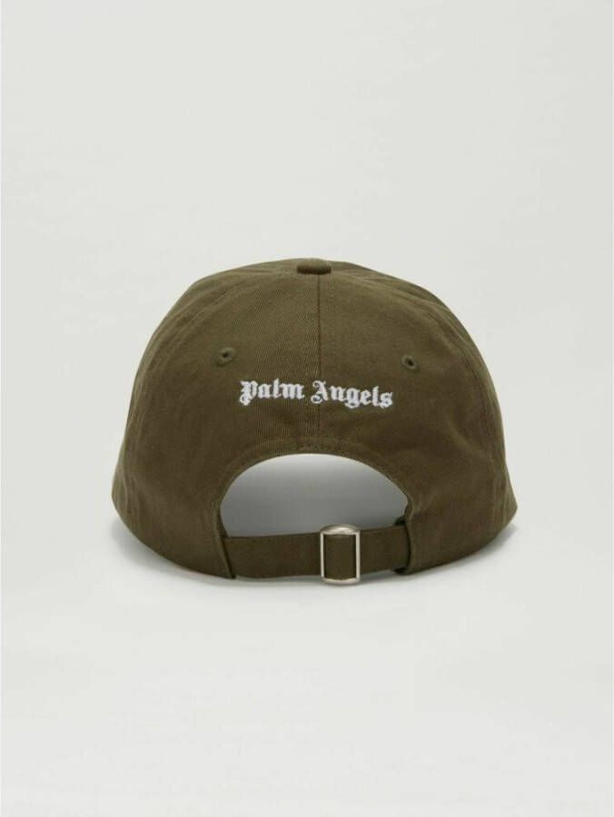 Palm Angels Honkbalpet met geborduurd logo Groen - Foto 6
