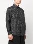 Palm Angels Gewatteerd Overshirt met Monogram Stiksels Black Heren - Thumbnail 3