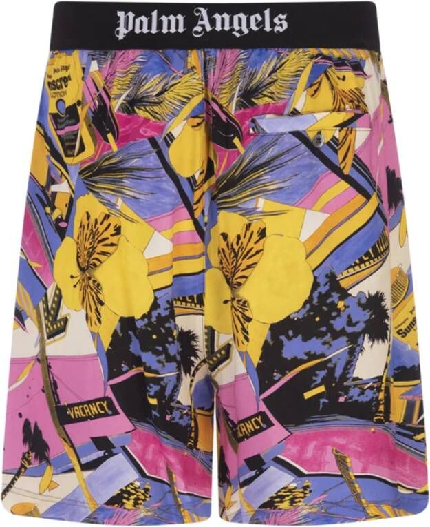 Palm Angels Miami Mix Bermuda Shorts Meerkleurig Heren