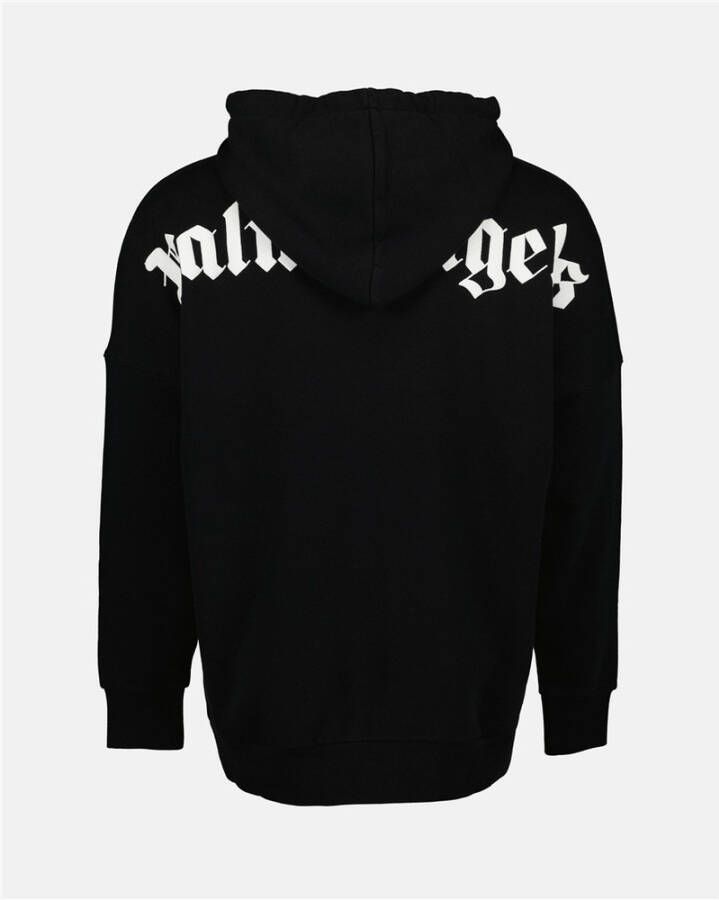 Palm Angels Klassiek logo hoodie Zwart Heren