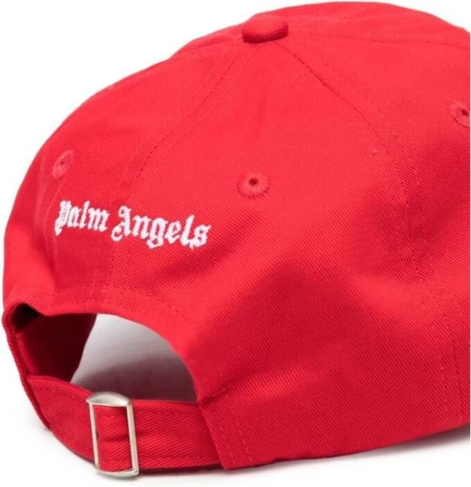Palm Angels Streetwear Logo Baseball Cap Rood Heren