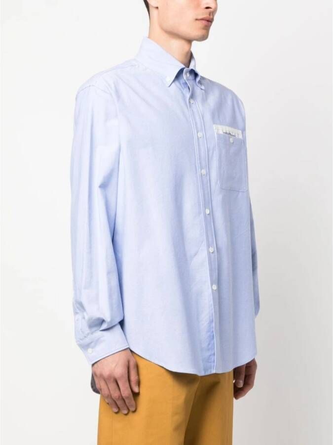 Palm Angels Sartorial Tape Overhemd L S Moeiteloze stijl en veelzijdigheid Blauw Heren - Foto 3