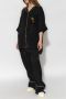 Palm Angels Zwarte broek met elastische tailleband en logo Black Dames - Thumbnail 2
