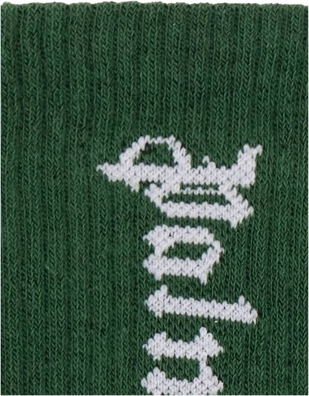 Palm Angels Logo sokken Groen Unisex