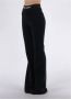 Palm Angels Zwarte broek met hoge taille en elastische tailleband Black Dames - Thumbnail 4