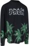 Palm Angels Oversized Katoenen T-shirt met Skull en Palm Print Zwart Heren - Thumbnail 2