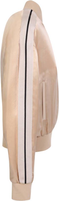 Palm Angels Luxe sportieve bomberjack met streepdetail Beige Dames