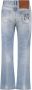Palm Angels Lichtblauwe Distressed Straight-Leg Jeans Blue Heren - Thumbnail 4
