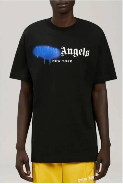 Palm Angels New York Sprayed T-shirt Zwart Heren