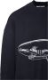 Palm Angels Zwarte katoenen sweatshirt met gespleten haaienborduursel Zwart Heren - Thumbnail 7