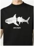 Palm Angels T-shirt van biologisch katoen Zwart - Thumbnail 6