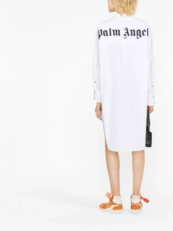 Palm Angels Shirt Dresses Wit Dames