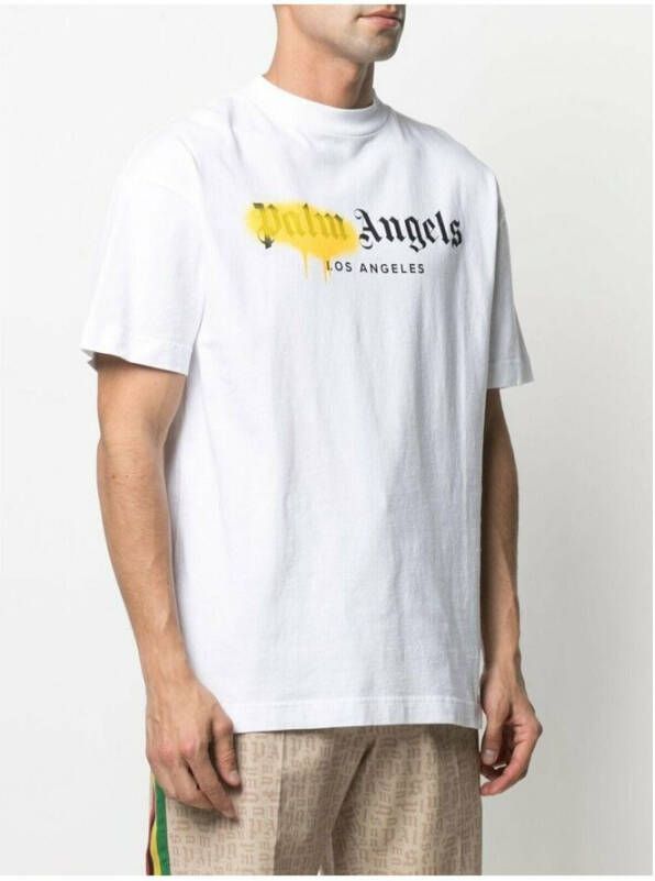 Palm Angels T-shirt Wit Heren