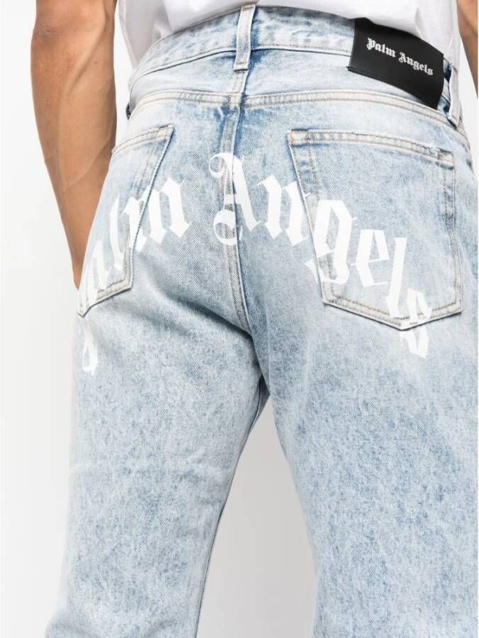 Palm Angels Slim-fit Jeans Blauw Heren