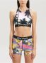 Palm Angels Paarse Palmboomprint Mouwloze Crop Top Paars Dames - Thumbnail 4