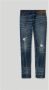 Palm Angels Blauwe Slim Fit Jeans met Verborgen Sluiting Blauw Heren - Thumbnail 2