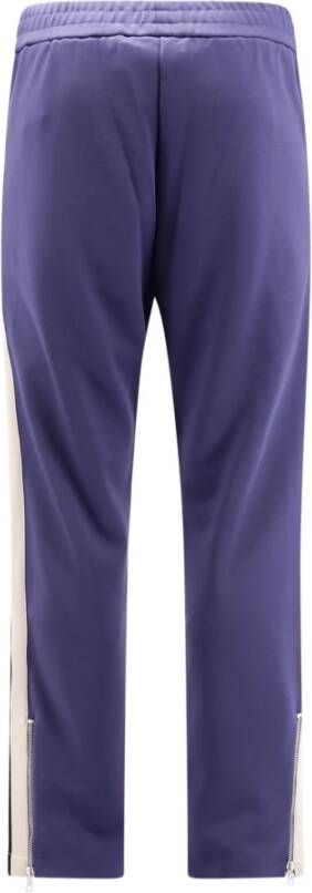 Palm Angels Stijlvolle Nylon Straight Broeken Blauw Heren