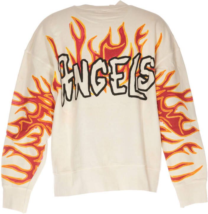 Palm Angels Sweaters White Wit Heren