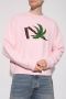 Palm Angels Roze Katoenen Sweatshirt met Logo Detail Pink Heren - Thumbnail 2