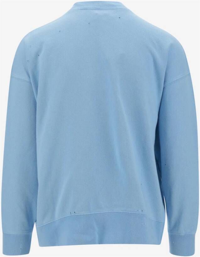 Palm Angels Upgrade je casual garderobe met deze grafische print sweatshirt Blauw Heren