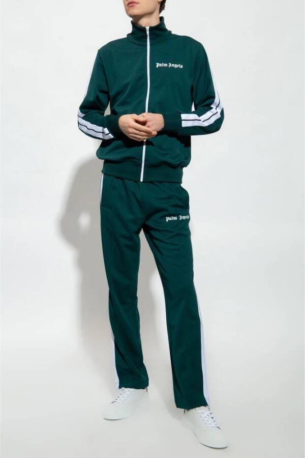 Palm Angels Trainingsjack met logoprint Groen - Foto 6