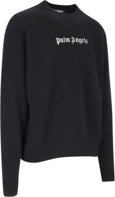 Palm Angels Zwarte Sweaters met Stijl Zwart Heren