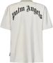 Palm Angels T-shirt met logoprint Beige - Thumbnail 8
