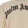Palm Angels T-shirt met logoprint Beige - Thumbnail 7