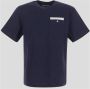 Palm Angels Navy Blauw Katoenen Zak T-shirt Blauw Heren - Thumbnail 2