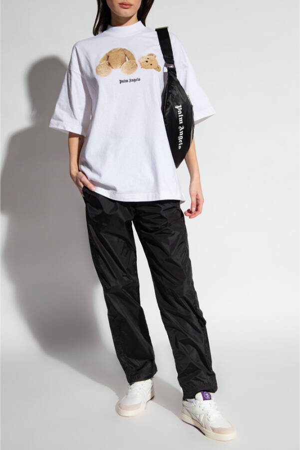 Palm Angels T-shirt met print Wit - Foto 10