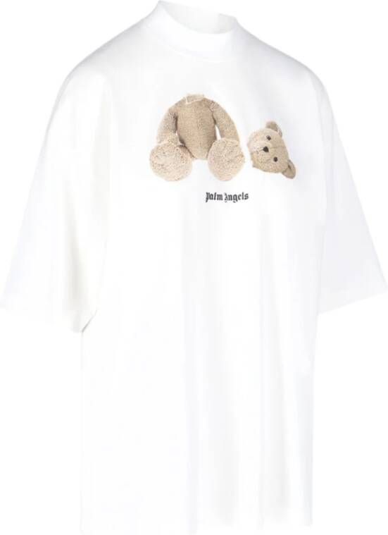 Palm Angels T-shirt met print Wit - Foto 7