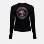 Palm Angels Logo-print T-shirt met Lange Mouwen in Zwart Koraal Black Dames - Thumbnail 7