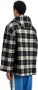 Palm Angels Geruite Cashmere Hoodie Black Heren - Thumbnail 2