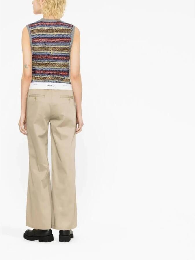 Palm Angels Trousers Beige Dames
