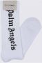 Palm Angels Logo Intarsia Katoenen Sokken White Heren - Thumbnail 2