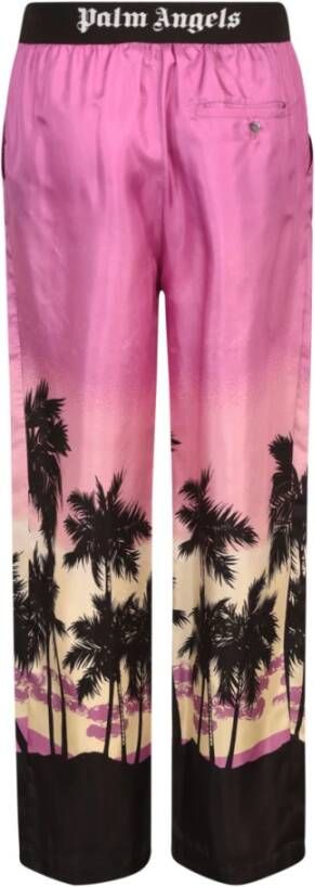 Palm Angels Wide Trousers Paars Dames