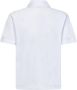 Palm Angels Witte Polo T-shirt met Logo Trim White Heren - Thumbnail 1