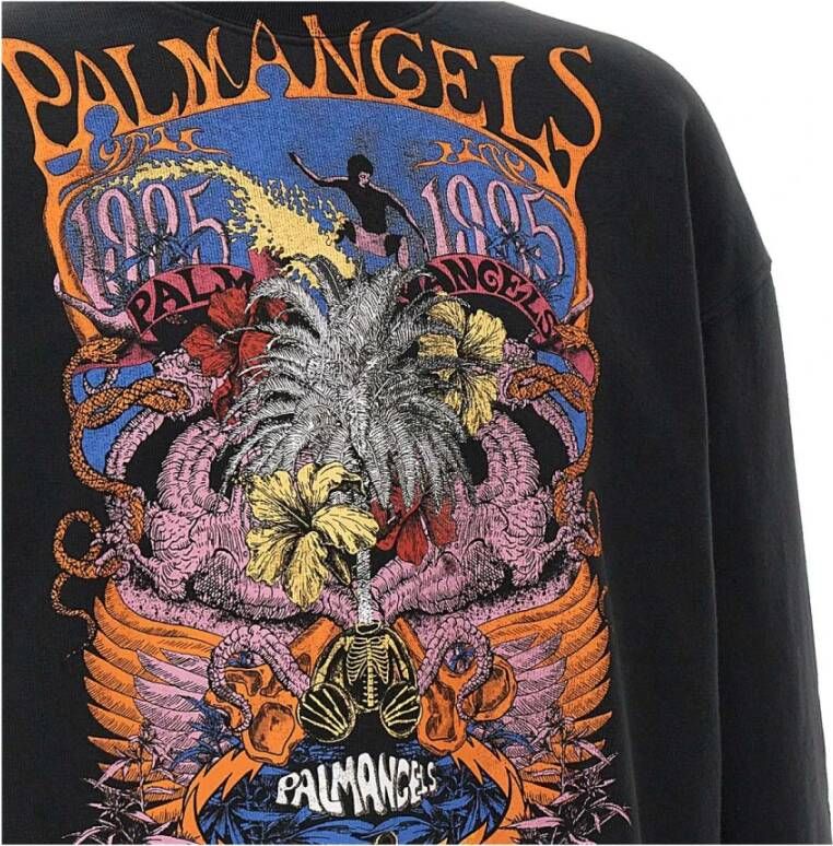 Palm Angels Sweater met print Zwart - Foto 7