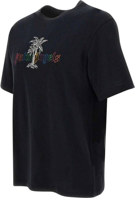 Palm Angels Zwarte T-shirts en Polos van Zwart Heren