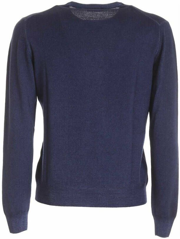 Paolo Fiorillo Capri Ronde hals gekweek Blauw Heren