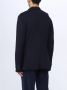 Paolo Pecora Blauwe Jersey Jas met Enkele Rij Sluiting Blue Heren - Thumbnail 2