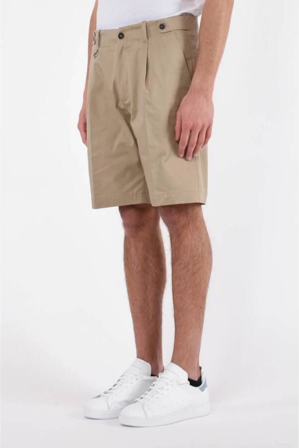 Paolo Pecora Casual Shorts Beige Heren