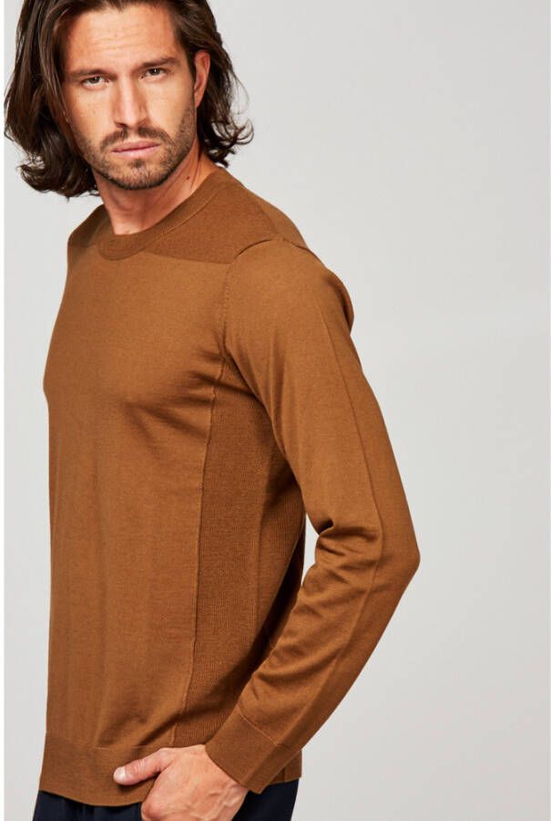 Paolo Pecora GC Jersey voor de Sweatshirthirtshiral -verwerkingen Bruin Heren