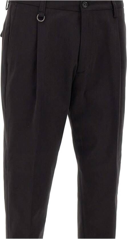 Paolo Pecora Leather Trousers Zwart Heren