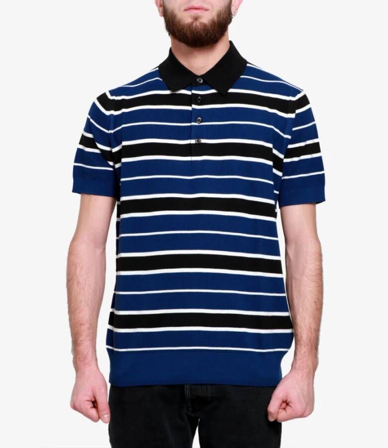 Paolo Pecora Poloshirt Blauw Heren