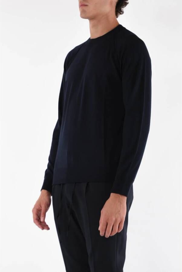 Paolo Pecora Regular Fit Wollen Trui Blauw Heren