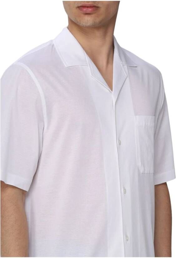 Paolo Pecora Short Sleeve Shirts Wit Heren