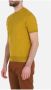 Paolo Pecora T-shirt in Filo Slavata Yellow Heren - Thumbnail 2