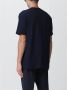 Paolo Pecora Blauw T-shirt voor mannen Blue Heren - Thumbnail 2