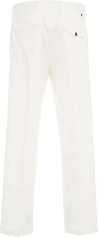 Paolo Pecora Witte Chino Broek voor Heren Wit Heren